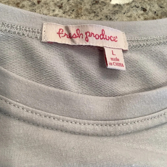 Fresh Produce Crewneck Sweatshirt Gray Size Large - Picture 6 of 9